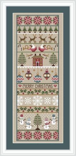Little Dove Designs Merry Christmas printed cross stitch chart