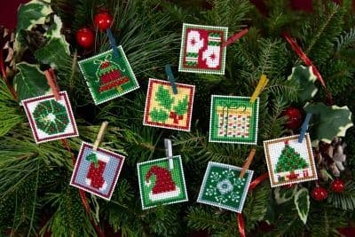 Mill Hill Advent Trilogy Ornament Set 2 beaded cross stitch kit