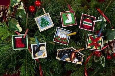 Mill Hill Advent Trilogy Ornament Set 3 beaded cross stitch kit