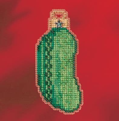 Mill Hill Christmas Pickle beaded cross stitch kit