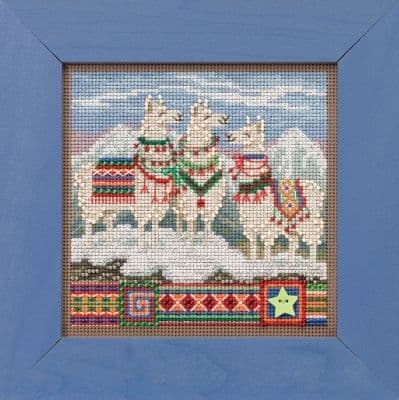 Mill Hill Fa La La Llamas beaded cross stitch kit