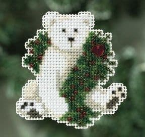 Mill Hill Holiday Polar Bear beaded cross stitch kit