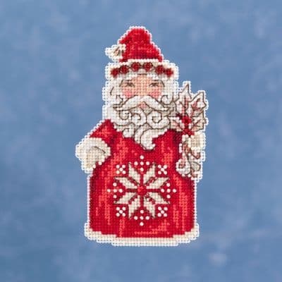 Mill Hill Nordic Santa by Jim Shore beaded cross stitch kit