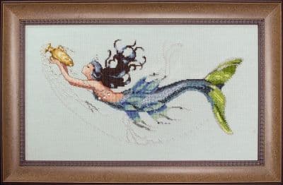 Mirabilia Mediterranean Mermaid printed cross stitch chart