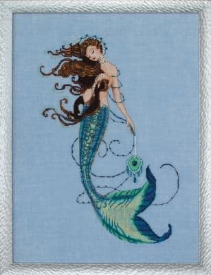 Mirabilia Renaissance Mermaid printed cross stitch chart