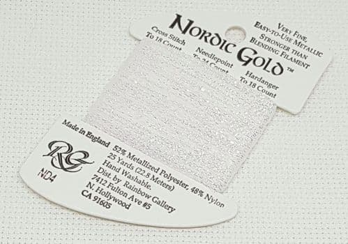 ND4 Nordic Gold Braid - White Pearl