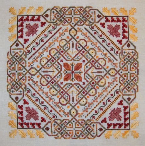 Northern Expressions Needlework Celtic Leaves printed cross stitch chart
