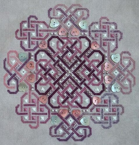 Northern Expressions Needlework Celtic Valentine printed cross stitch chart