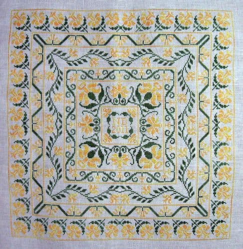 Northern Expressions Needlework Daffodil printed cross stitch chart