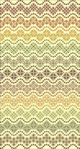 Northern Expressions Needlework Esther's Waves printed cross stitch chart