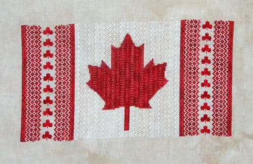 Northern Expressions Needlework Maple Leaf printed cross stitch chart