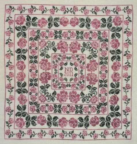 Northern Expressions Needlework Rose printed cross stitch chart