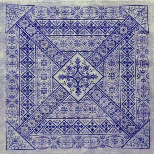 Northern Expressions Needlework Shades of Indigo printed cross stitch chart