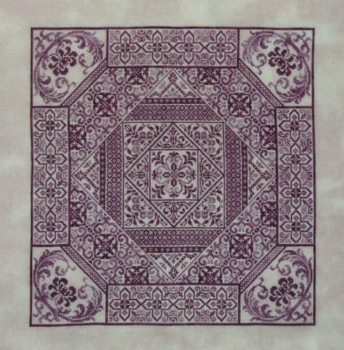Northern Expressions Needlework Shades of Plum printed cross stitch chart
