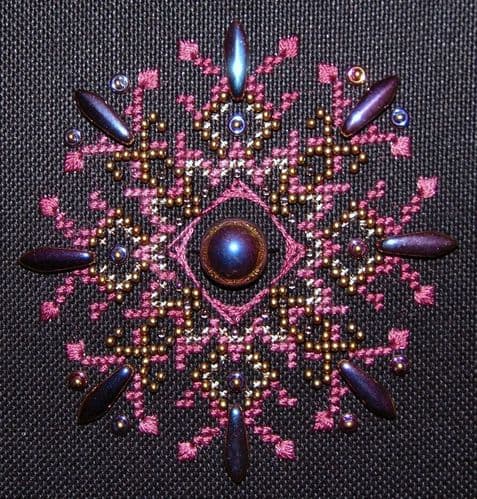 Northern Expressions Needlework Sliperit Sparkler printed cross stitch chart
