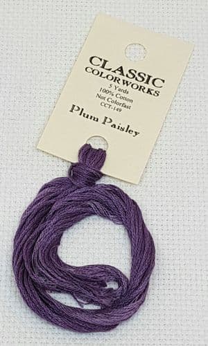 Plum Paisley Classic Colorworks CCT-149
