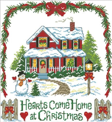 Ursula Michael Hearts Come Home at Christmas cross stitch chart