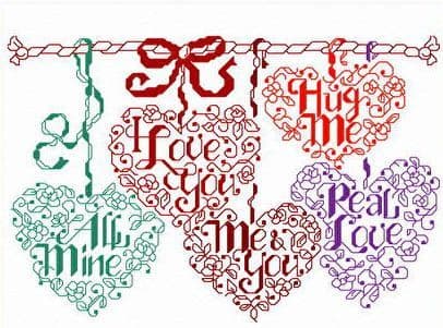 Ursula Michael Let's Be Sweethearts cross stitch chart