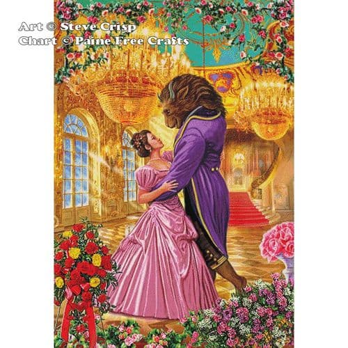 Beauty and the Beast by Paine Free Crafts printed cross stitch chart