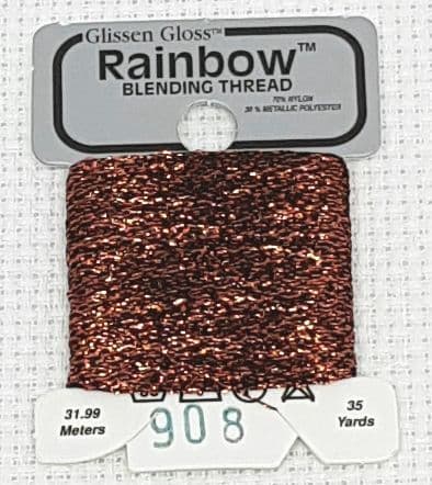 Black Copper GlissenGloss Rainbow Thread 29 / R908