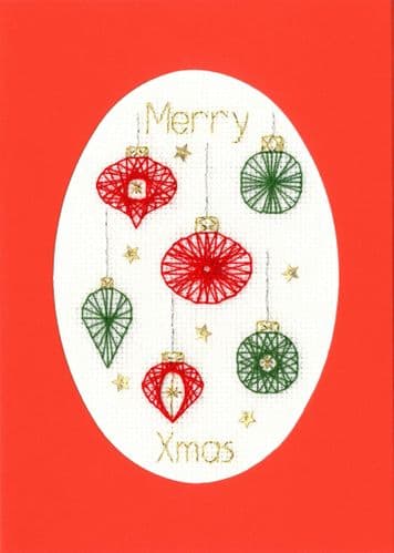 Bothy Threads Christmas Baubles - cross stitch kit