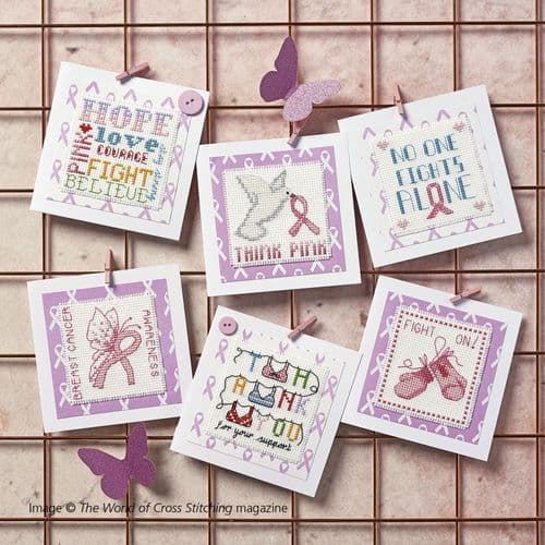 Breast Cancer Awareness Cards WOXS Issue 324 October 2022 project pack