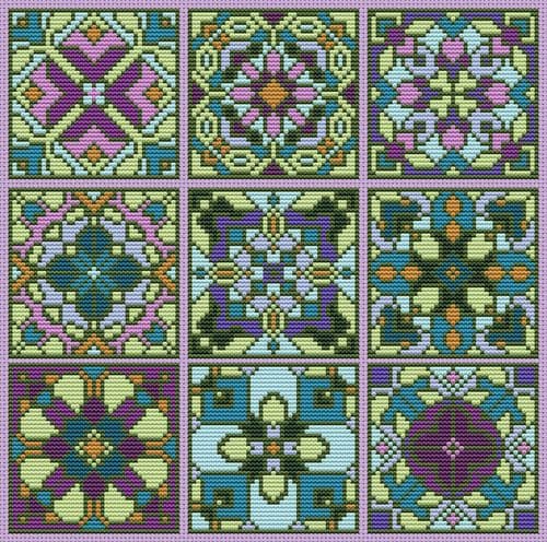 Carolyn Manning Designs Bohemian Blooms (Tentmaker Smalls) printed cross stitch chart