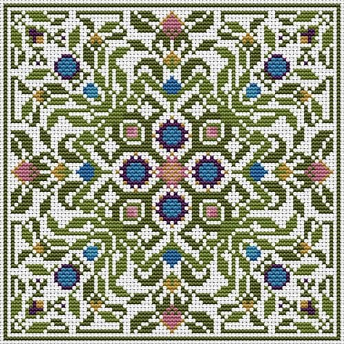 Carolyn Manning Designs Clementine (Bohemian Bouquet Collection)  printed cross stitch chart