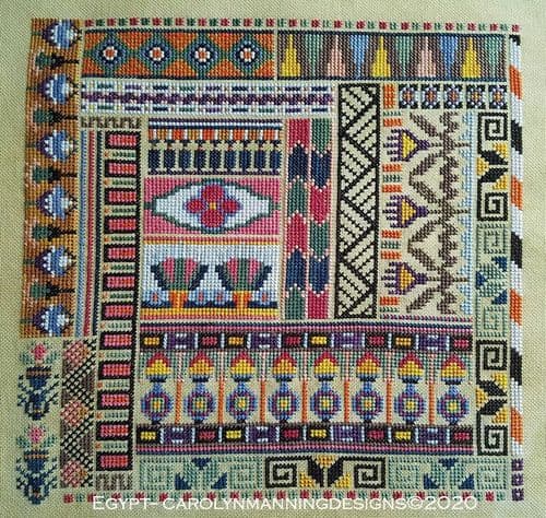 Carolyn Manning Designs Egypt printed cross stitch chart