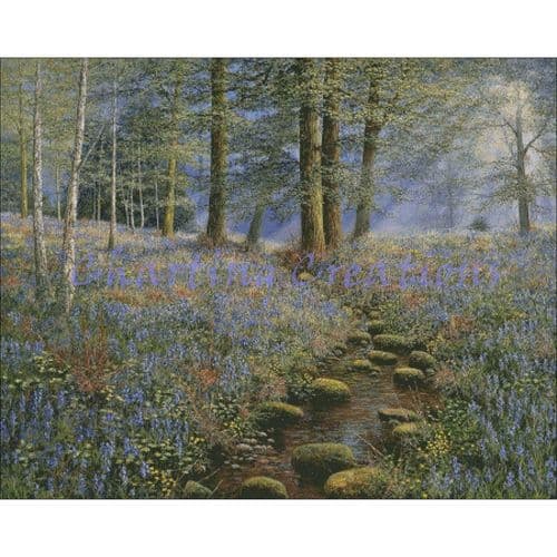 Charting Creations Bluebell Wood printed cross stitch chart