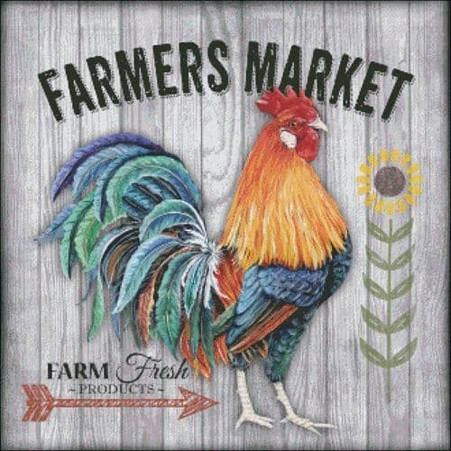 Charting Creations Farmers Market 3 printed cross stitch chart