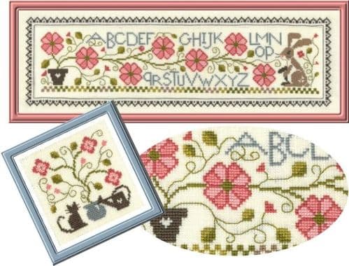 Composition Florale 3 printed cross stitch chart by Jardin Prive
