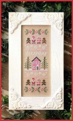 Country Cottage Needleworks December Sampler of the Month cross stitch chart