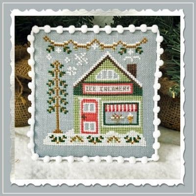 Country Cottage Needleworks Ice Creamery - Snow Village cross stitch chart