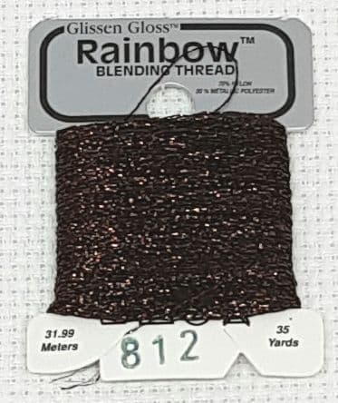 Dark Brown GlissenGloss Rainbow Thread 30 / R812