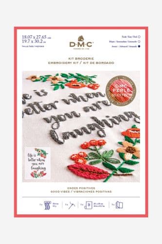 DMC Good Vibes embroidery kit