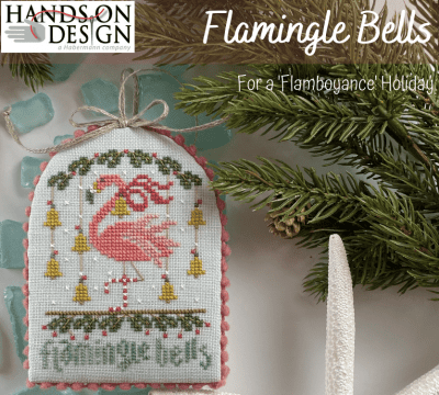 Hands on Design Flamingle Bells cross stitch chart