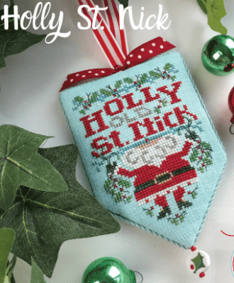 Hands on Design Holly St Nick - Secret Santa Series cross stitch chart