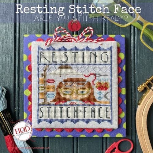 Hands on Design Resting Stitch Face cross stitch chart
