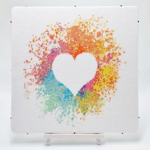 Heart by Meloca Designs printed cross stitch chart