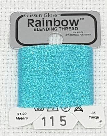 Iridescent Pale Blue GlissenGloss Rainbow Thread 301 / R115