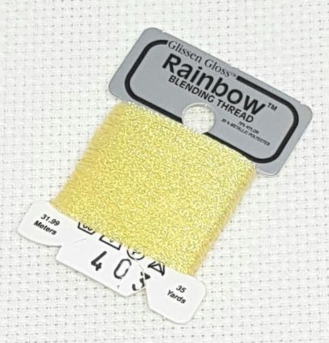Iridescent Pastel Yellow GlissenGloss Rainbow Thread 303 / R403