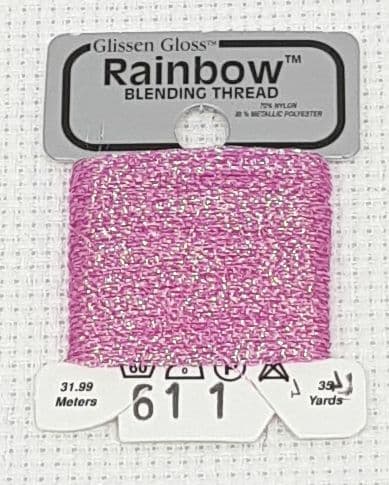 Iridescent Pink GlissenGloss Rainbow Thread 309 / R611