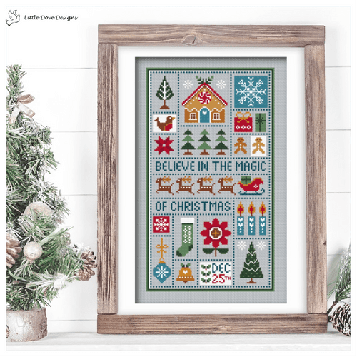 Little Dove Designs Christmas Magic printed cross stitch chart