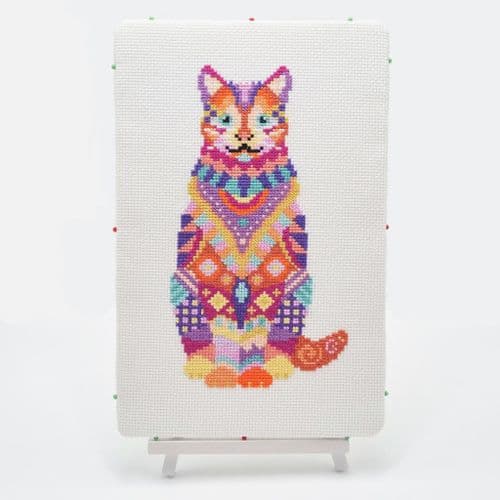 Mandala Cat by Meloca Designs printed cross stitch chart