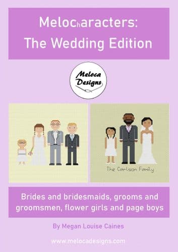 Melocharacters: The Wedding Edition by Meloca Designs printed cross stitch chart