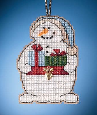 Mill Hill Giving Snowman beaded cross stitch kit