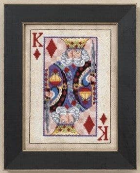 Mill Hill Jim Shore King Playing Card beaded cross stitch kit