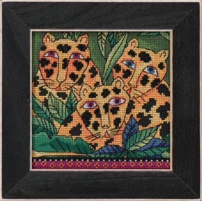 Mill Hill Leopard - Amazonia by Laurel Burch beaded cross stitch kit