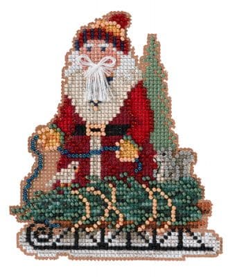 Mill Hill Norway Spruce Santa beaded cross stitch kit